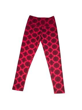 Intro. Womens Tummy Control Seamless Leggings-Red/Black-Size Small-NWT